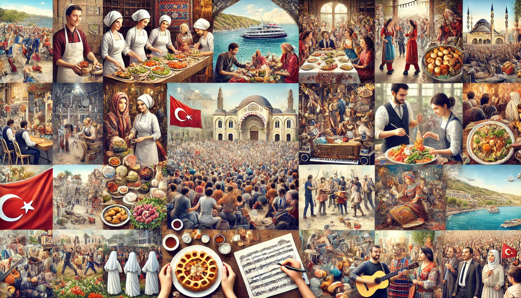 Montage of Turkish artists on stage and in music videos, highlighting popular acts in 2025.